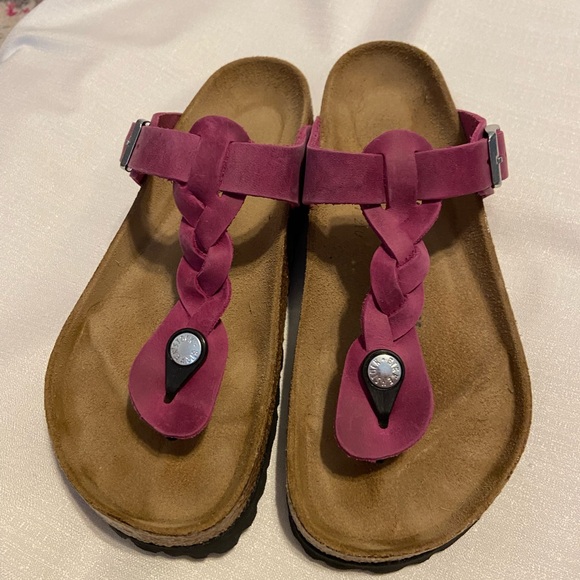 Birkenstock Shoes - Women's Birkenstock Braided Sandals - Pink